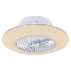 Fan Lamp White KELLO GLOBO-03623