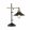 Table Lamp Black LENIUS GLOBO-15053T