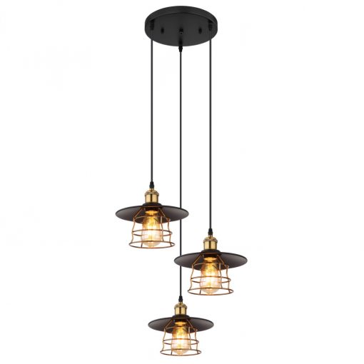 Pendant Black Matt VIEJO GLOBO-15086-3BH