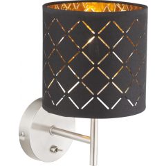 Wall Lamp Black CLARKE GLOBO-15229W