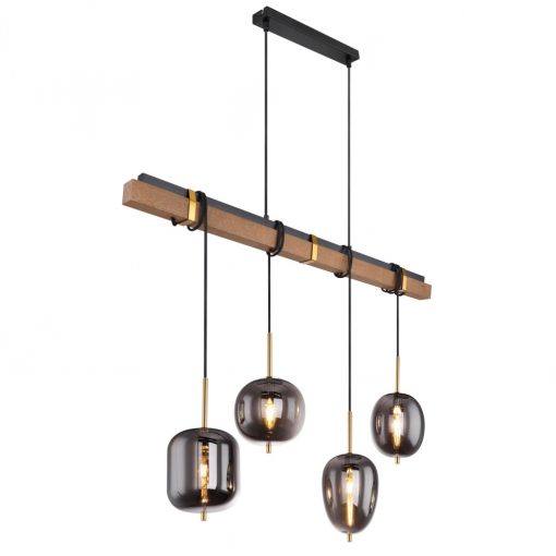 Pendant Black BLACKY GLOBO-15345-4H