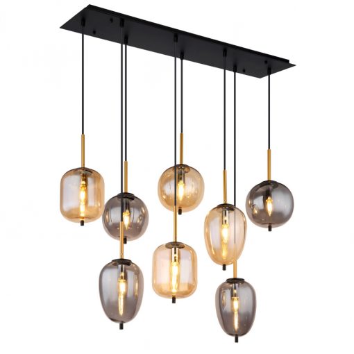 Pendant matt black BLACKY GLOBO-15345-8A