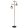 Floor lamp Matt black PAULO GLOBO-15534S