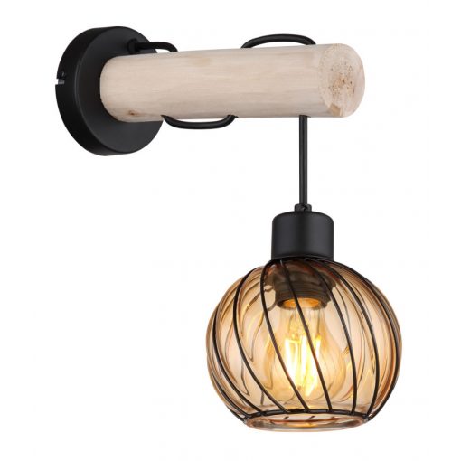 Wall Lamp Matt black PAULO GLOBO-15534W