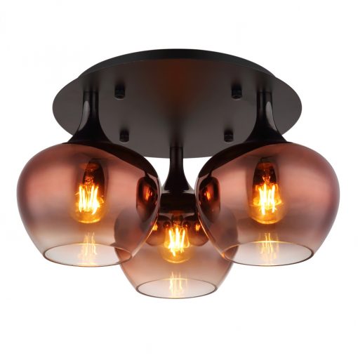 Ceiling Lamp Black Matt MAXY GLOBO-15548-3DG