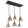 Pendant Matt black MATTEA GLOBO-15550-6H