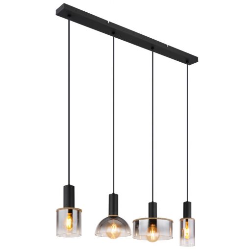 Pendant matt black CLASSIS GLOBO-15551-4H