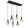 Pendant matt black CLASSIS GLOBO-15551-6H