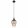 Pendant Black Matt LAVUS GLOBO-15552H3