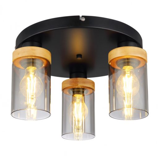 Ceiling Lamp Black Matt FINCA GLOBO-15557-3D