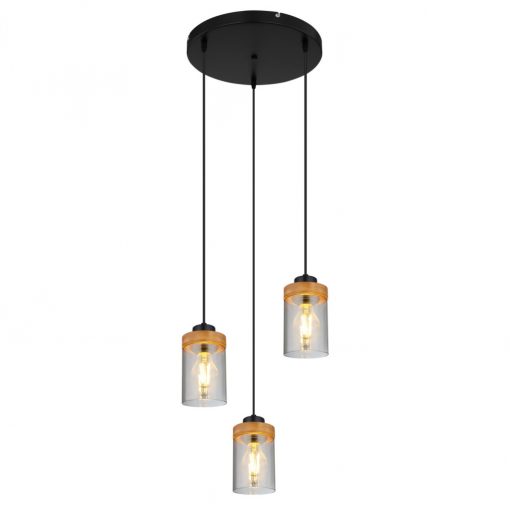 Pendant Black Matt FINCA GLOBO-15557-3H