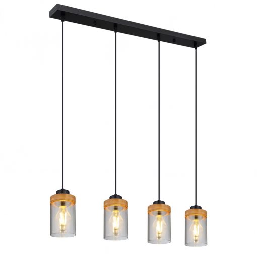 Pendant Black Matt FINCA GLOBO-15557-4H