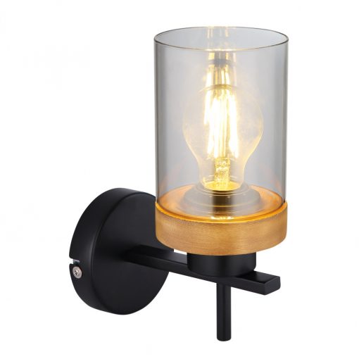 Wall Lamp Black Matt FINCA GLOBO-15557W