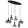 Pendant Matt black JEDD GLOBO-15648-6H