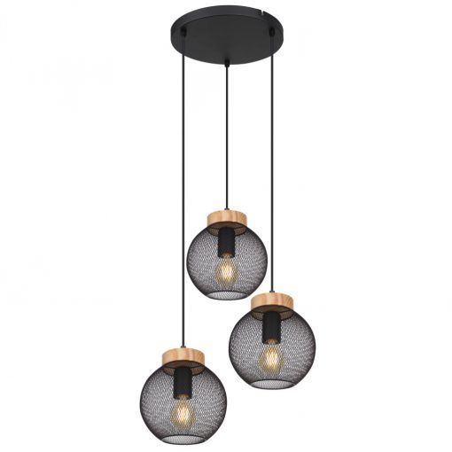 Pendant Black Matt PABLO GLOBO-15663-3H