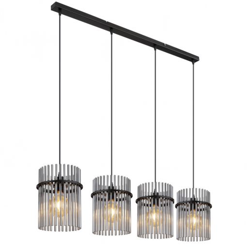 Pendant matt black GORLEY GLOBO-15698-4H