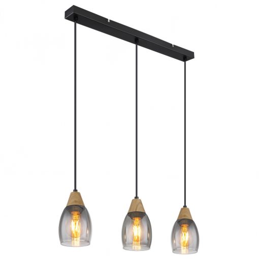 Pendant matt black REID GLOBO-15706-3H