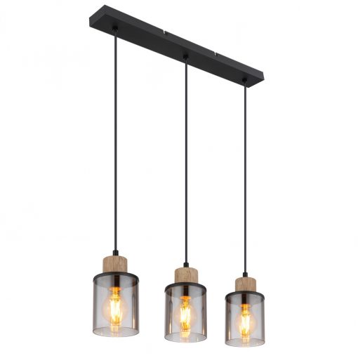 Pendant matt black REID GLOBO-15707-3H