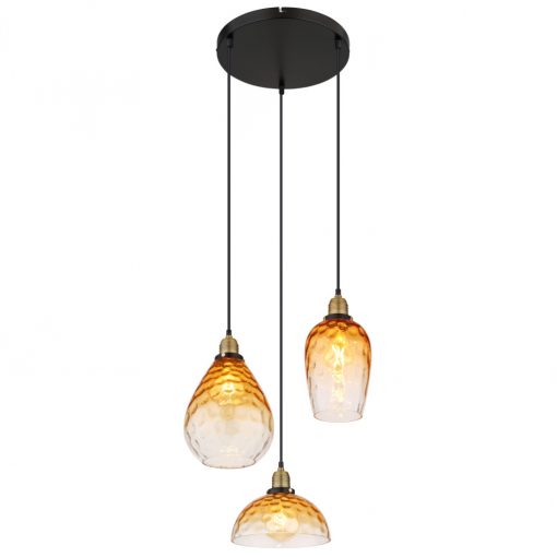 Pendant Black Matt SALVY GLOBO-15786-3H1