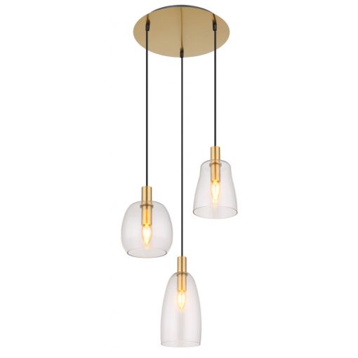 Pendant Brass GARRI GLOBO-15789-3HM