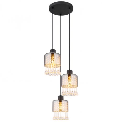 Pendant Matt black HENDRY GLOBO-15884-3H