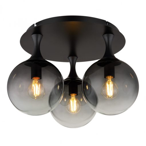 Ceiling Lamp Black Matt DALTON GLOBO-15885-3D