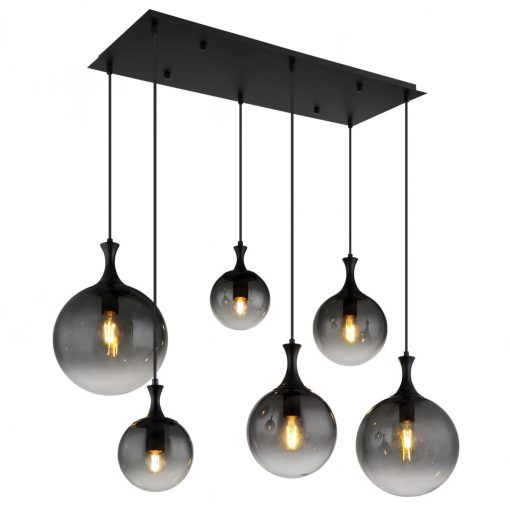 Pendant Black Matt DALTON GLOBO-15885-6H