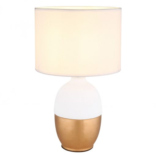 Table Lamp White VALENTINO GLOBO-21627W