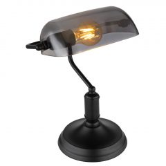 Bank lamp Matt black ANTIQUE GLOBO-2491B