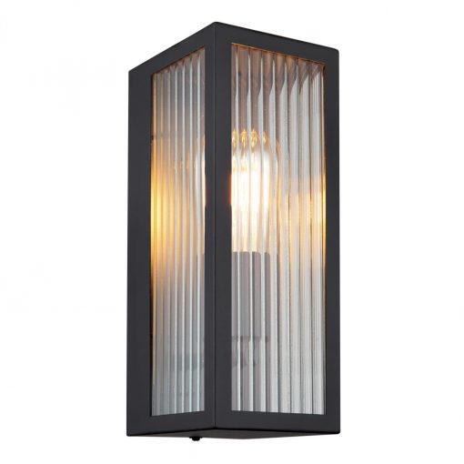 Outdoor Wall Lamp Matt black GUNDULA GLOBO-31980