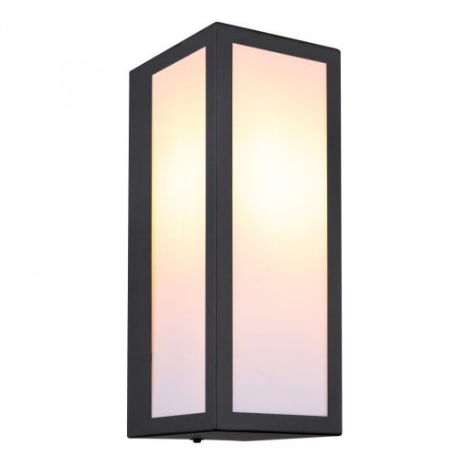 Outdoor Wall Lamp Matt black GUNDULA GLOBO-31980O