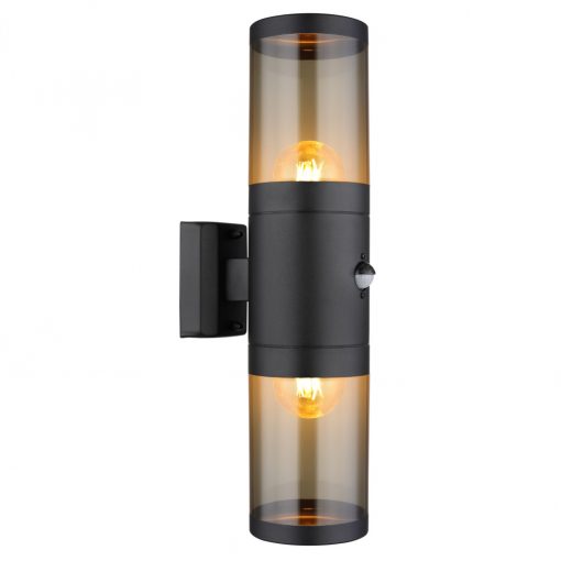 Outdoor Wall Lamp Matt black XELOO GLOBO-32014-2BSS