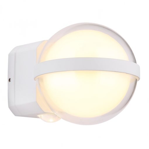 Outdoor Wall Lamp White Matt ILLI GLOBO-34157W