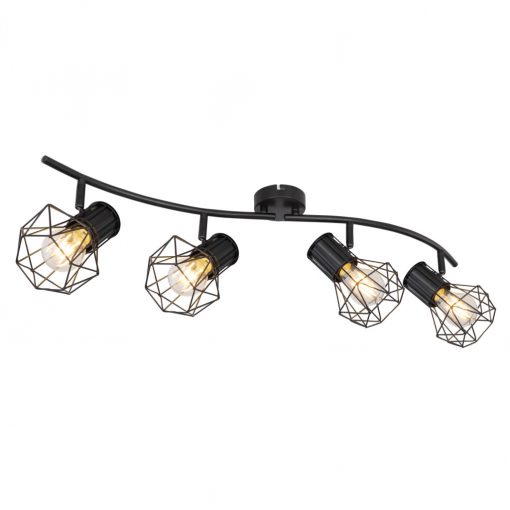 Spot Lamp Black PRISKA GLOBO-54017-4