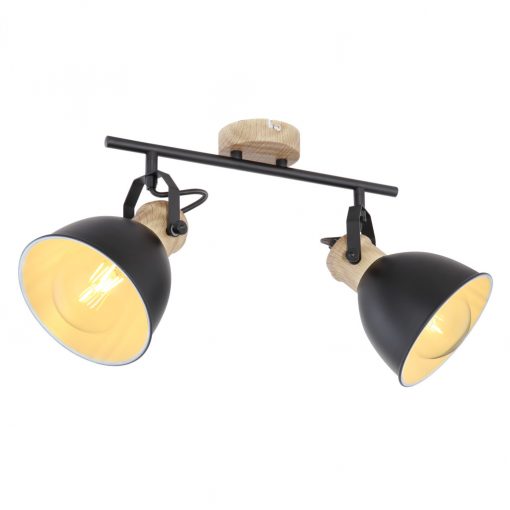 Spot Lamp Black WIHO GLOBO-54018-2S