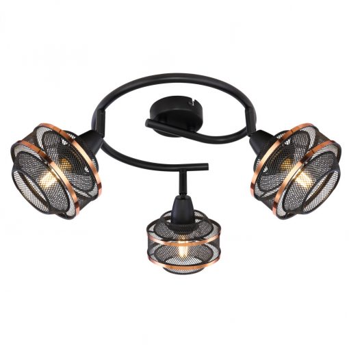 Ceiling Lamp Black BELLONA GLOBO-54020-3