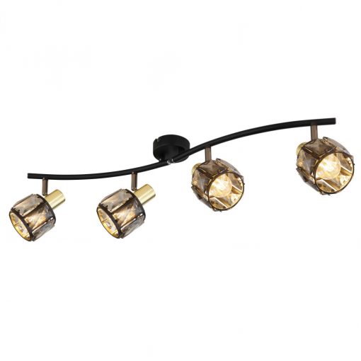 Spot Lamp Black Matt INDIANA GLOBO-54357-4B