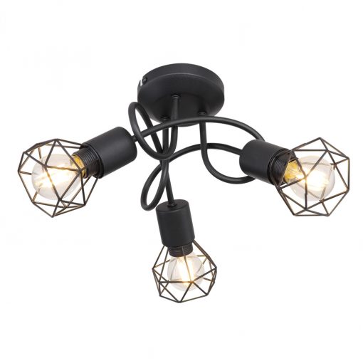 Spot Lights Black XARA I GLOBO-54802S-3D