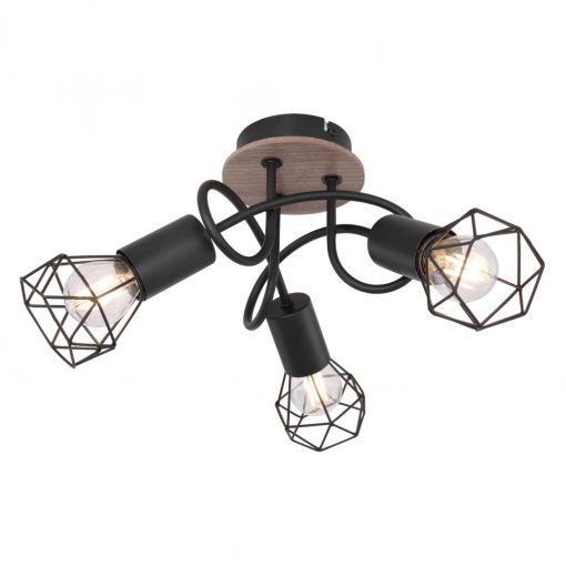 Ceiling Lamp Black XARA I GLOBO-54802S-3DH