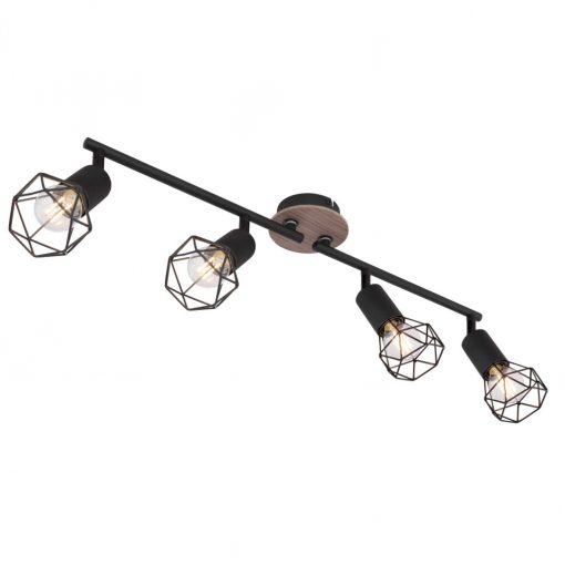 Spot Lamp Black XARA I GLOBO-54802S-4H