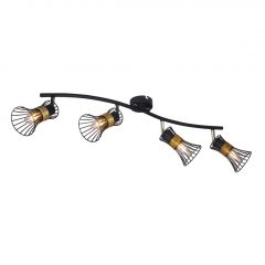 Spot Lamp Black PURRA GLOBO-54814-4