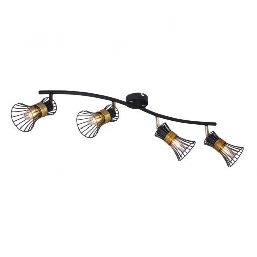 Spot Lamp Black PURRA GLOBO-54814-4