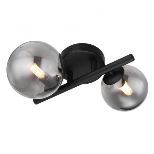 Wall Lamp Matt black RIHA GLOBO-56133-2W