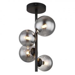 Ceiling Lamp Matt black RIHA GLOBO-56133-4D