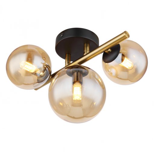 Ceiling Lamp Gold RIHA GLOBO-56135-3W