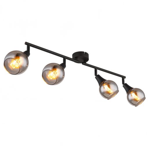 Spot Lamp Black Matt GLYPTAR GLOBO-57904-4