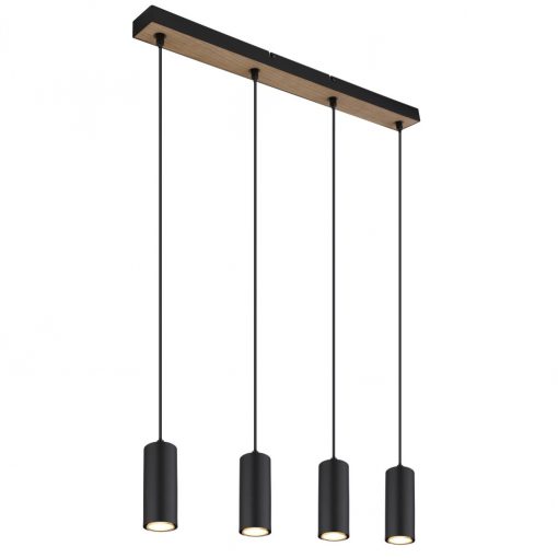 Pendant matt black ROBBY GLOBO-57911-4HBW