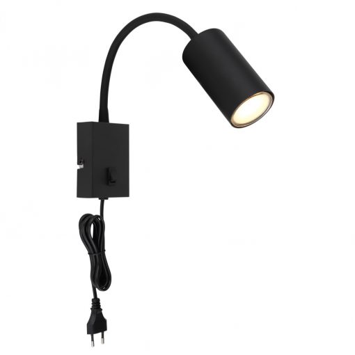 Wall Lamp Black Matt ROBBY GLOBO-57911WB