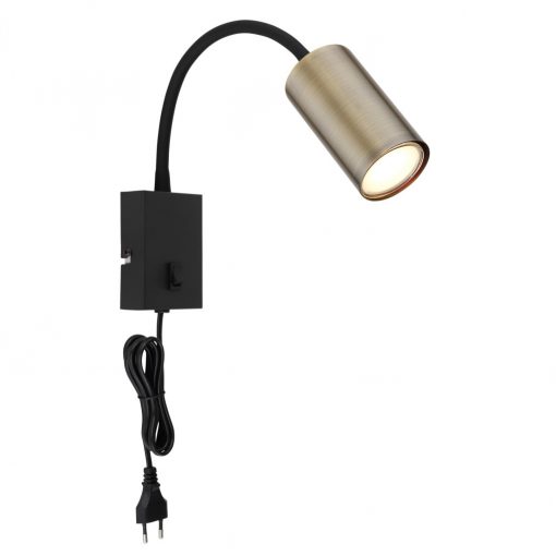 Wall Lamp Black Matt ROBBY GLOBO-57911WM