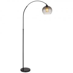 Floor lamp Matt black NEWCASTLE GLOBO-58227BS